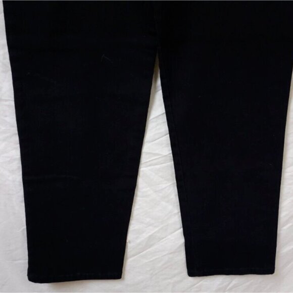 Gloria Vanderbilt Women 10 Short Black Stretch Hi Rise Straight Leg Jeans 28x29 - Picture 10 of 14
